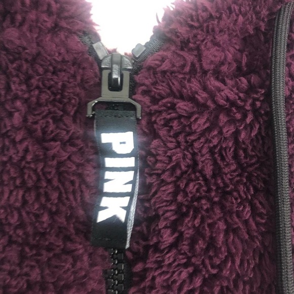 Victoria’s Secret PINK Teddy Half Zip Small Hoodie - Picture 8 of 12